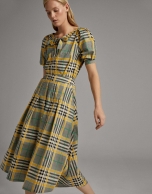 Long glen plaid skirt