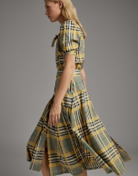 Long glen plaid skirt