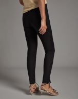 Black cigarette pants with high waist