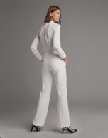 Ivory straight pants