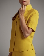 Yellow linen shirt