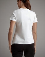 Camiseta blanca con bordado Verino y bailarina