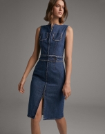 Blue denim dress