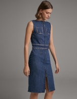 Blue denim dress