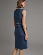 Blue denim dress