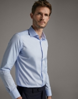 Light blue twill dress shirt