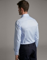 Light blue twill dress shirt