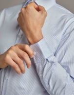 Light blue striped dress shirt