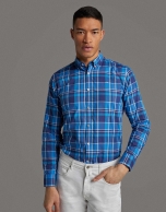 Blue checked sport shirt