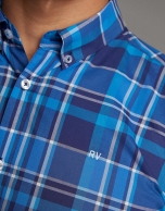 Blue checked sport shirt