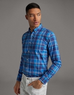 Blue checked sport shirt