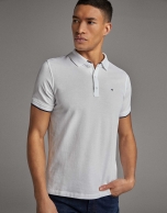 White piqué polo shirt