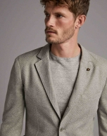 Beige knit sport jacket 