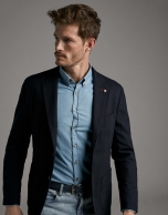 Blue structured sport jacket