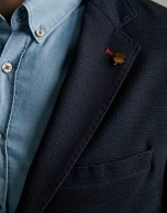 Blue structured sport jacket