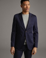 Navy blue de-structured separate sport jacket