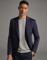 Navy blue de-structured separate sport jacket