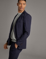 Navy blue de-structured separate sport jacket