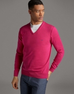 Dark pink turtleneck sweater