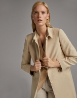 Beige cotton coat