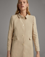 Beige cotton coat