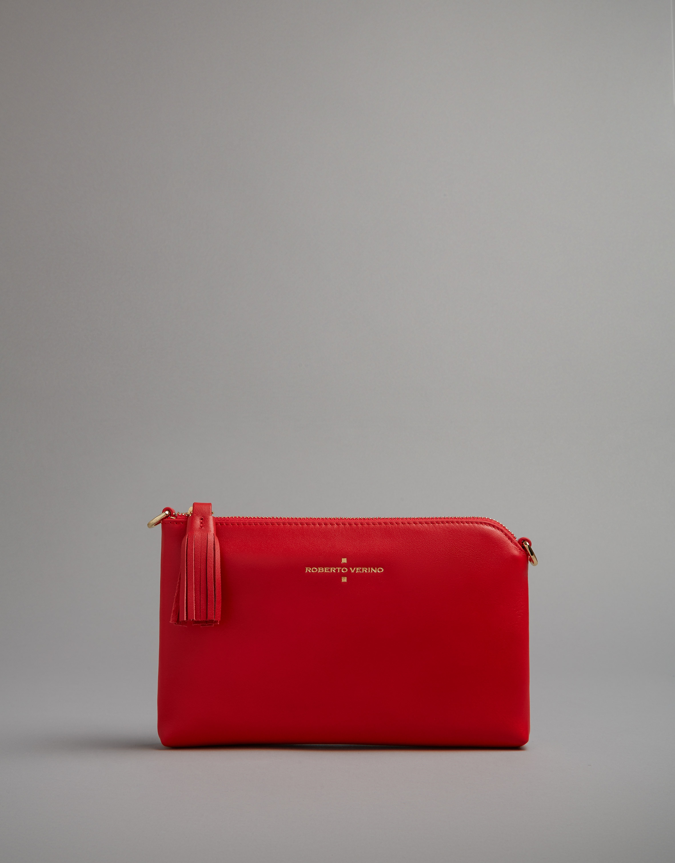 Bolso clutch Lisa Nano piel roja