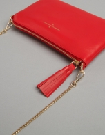 Bolso clutch Lisa Nano piel roja