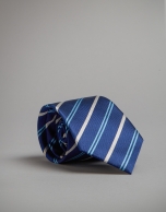 Blue striped tie