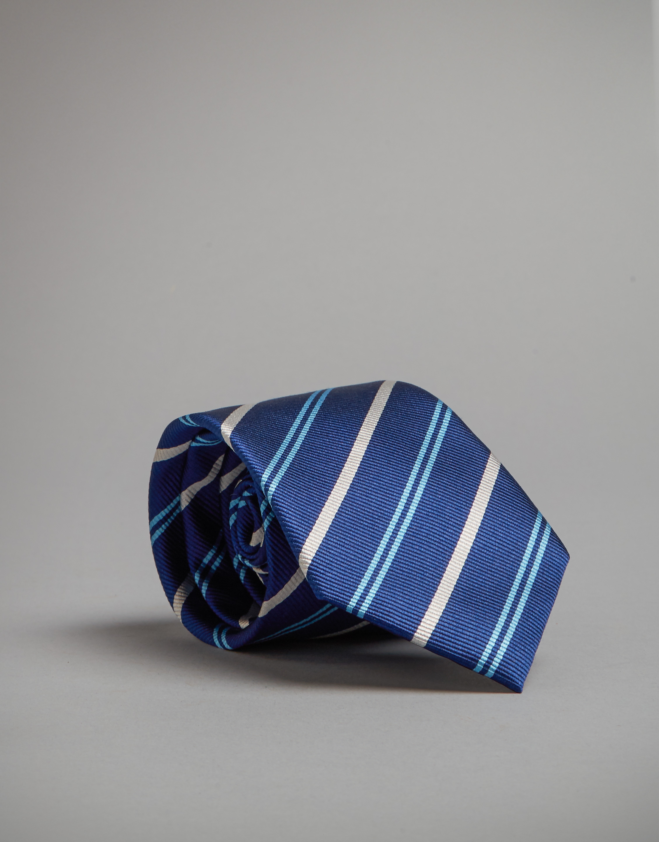 Blue striped tie