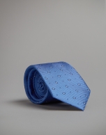 Blue tie with dots