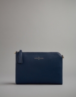 Bolso clutch Lisa piel azul noche