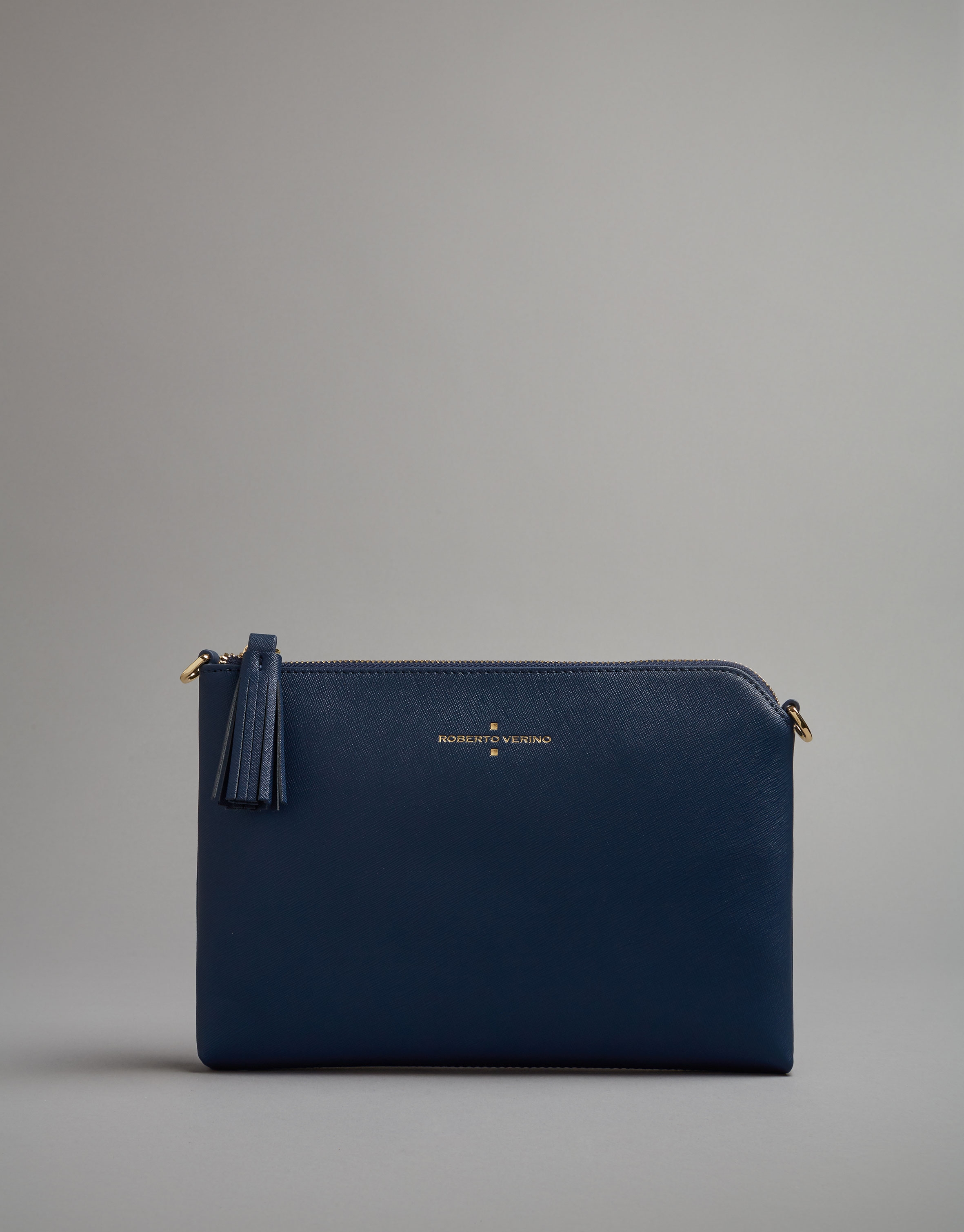 Bolso clutch Lisa piel azul noche