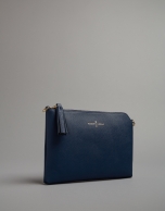 Bolso clutch Lisa piel azul noche