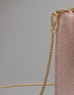 Bolso clutch Lisa rosa metalizado