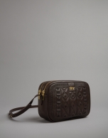 Brown leather Tiébele Taylor shoulder bag