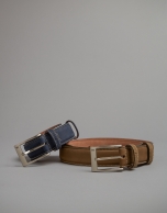 Camel nobuck belt