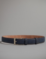 Navy blue nobuck belt