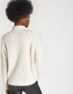 Beige sweater with Juliette sleeves