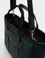 Bolso shopper Midi Nora neopreno verde