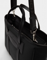 Bolso shopper Midi Nora neopreno negro