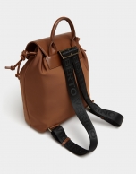 Brown nylon Simoneta backpack