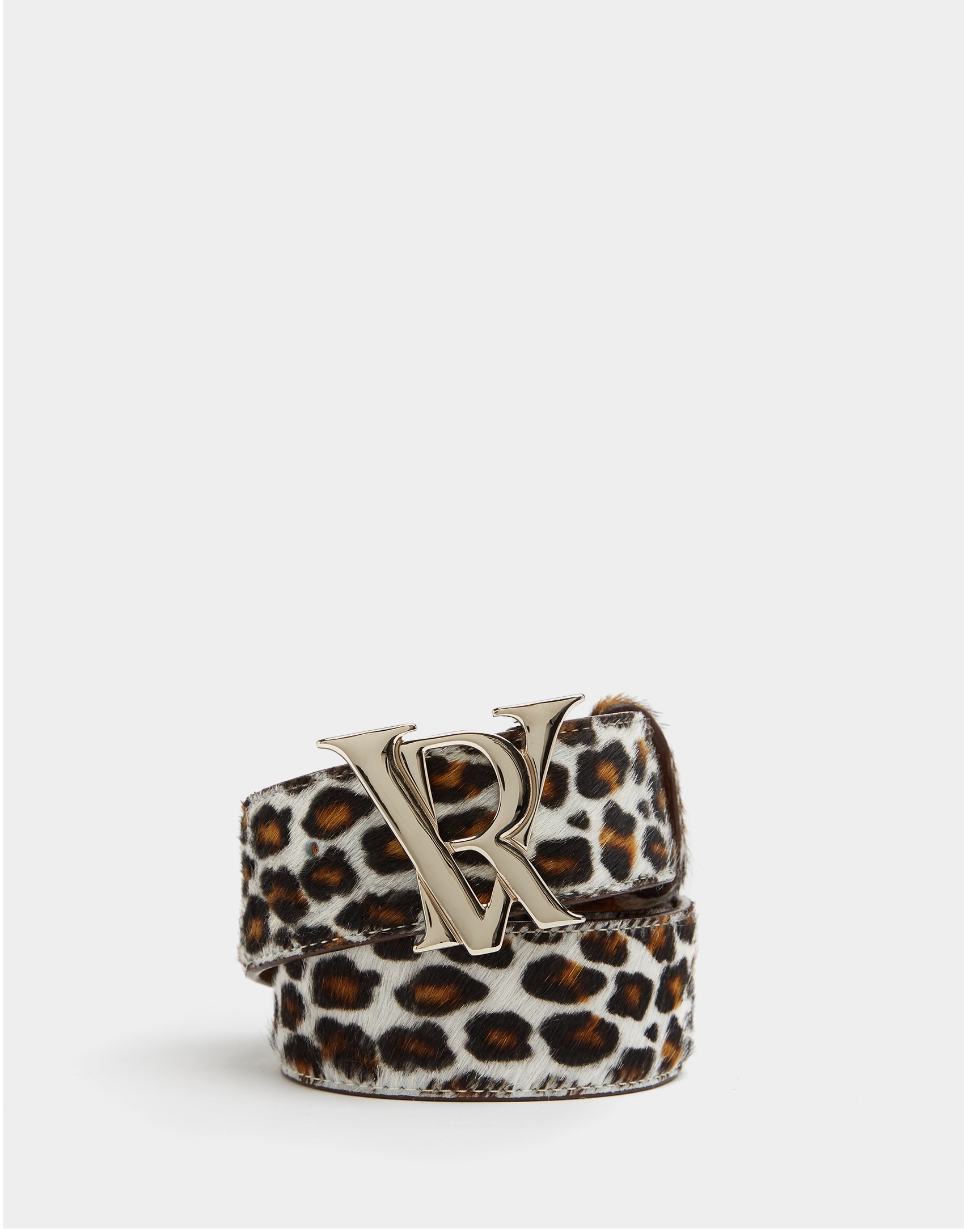 Animal print belt with RV buckle