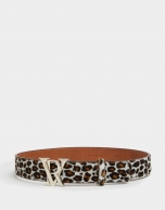 Animal print belt with RV buckle