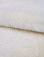 White fur collar