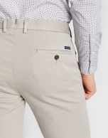 Beige slim fit chinos