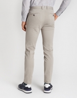 Beige slim fit chinos