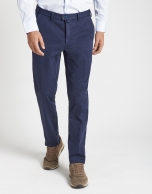 Blue slim fit chinos