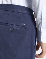 Blue slim fit chinos