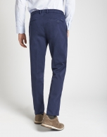 Blue slim fit chinos