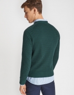 Green diamond sweater